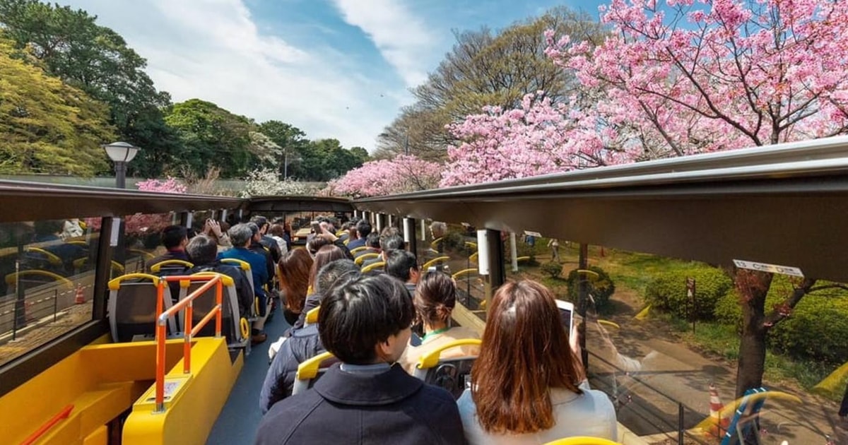 Tokyo: Open Top Sightseeing Bus med audioguide | GetYourGuide