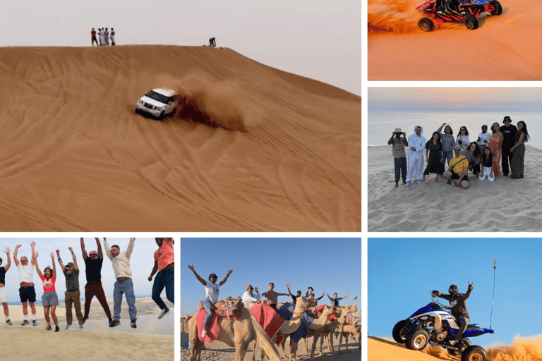 Qatar: Sunset Desert Safari with Camel Ride & Sandboarding.. Private Tour