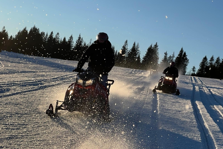 From Krakow: Snowmobile Adventure with Thermal Pools Visit
