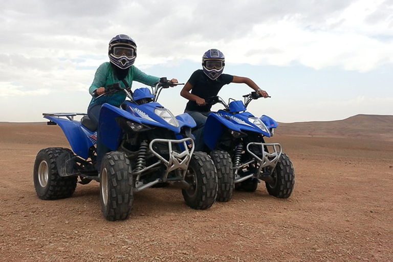 De Marrakech: Tour guiado de quadriciclo no deserto de AgafayDe Marrakech: Excursão Guiada de Quadriciclo em Agafay