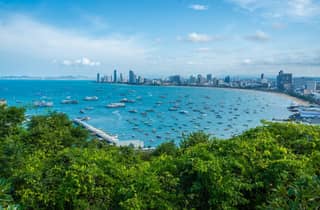Pattaya: Heiligtum der Wahrheit, Schwimmender Markt & Café bei Sonnenuntergang