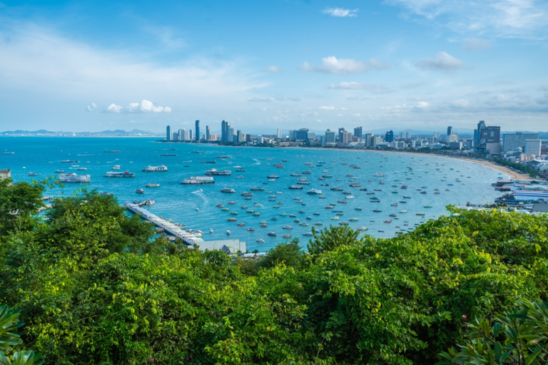 Pattaya: Sanctuary of Truth, Floating Market & Sunset Cafe