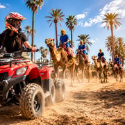 Marrakech Quad Dromedary Ride with Break Tea Transfert