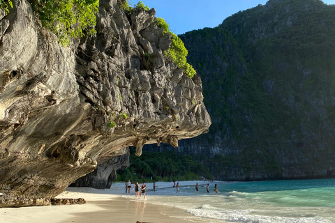 phi phi island : Aluguel de barco de madeira particular de luxo