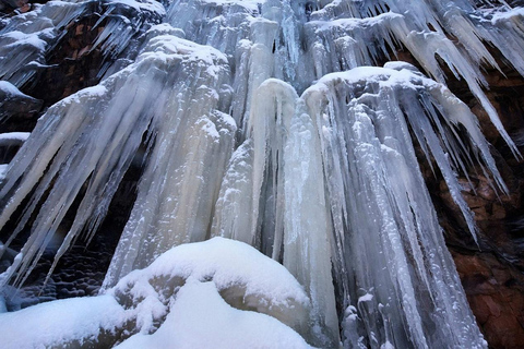 Rovaniemi: Korouoma Canyon &amp; Frozen Waterfalls Tour with BBQ