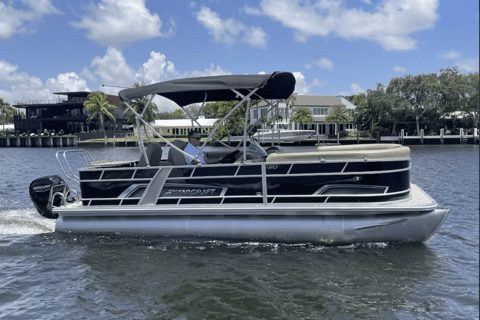 Fort Lauderdale: 12 People Private Pontoon Rental 6 Hours Rental