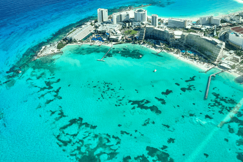 Panoramic flight to Cancun Hotel Zone and Isla Mujeres