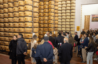 Parmesankäserei: Verkostung und Tour in der Nähe von Maranello und Modena