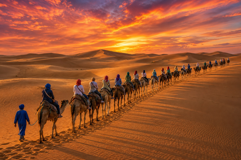 Marrakech: 3-Day Merzouga Sahara Desert Tour & Luxury Camp Option 3 — Premium Desert Experience