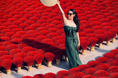 Hanoi: Parfümpagode mit Bootsfahrt oder Lotus-SeidendorfPrivate Tour: Parfümpagode, Lotus-Seidendorf und Weihrauch