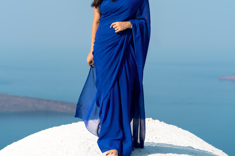 Santorin : séance photo de 45 minutes à OiaExpérience d&#039;une heure au coucher du soleil à Oia