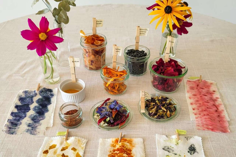 Jakarta: Creative textile art workshop with local flowers in a gallery