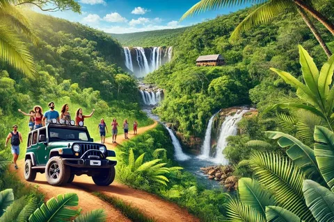 Paraty: Vandfald, guldcachaça og Tarzans brønd i jeep
