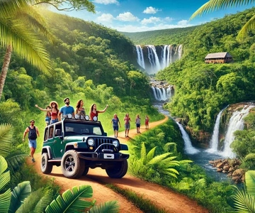 Cascades, Cachaças d'or et puits de Tarzan en jeep