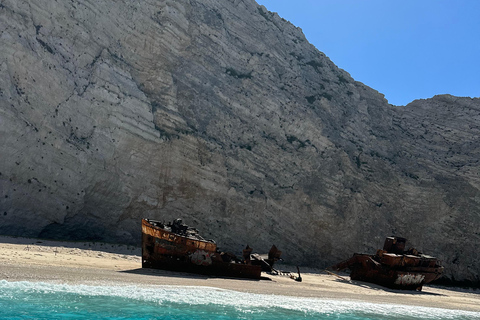 Zakynthos Shipwreck by boat
