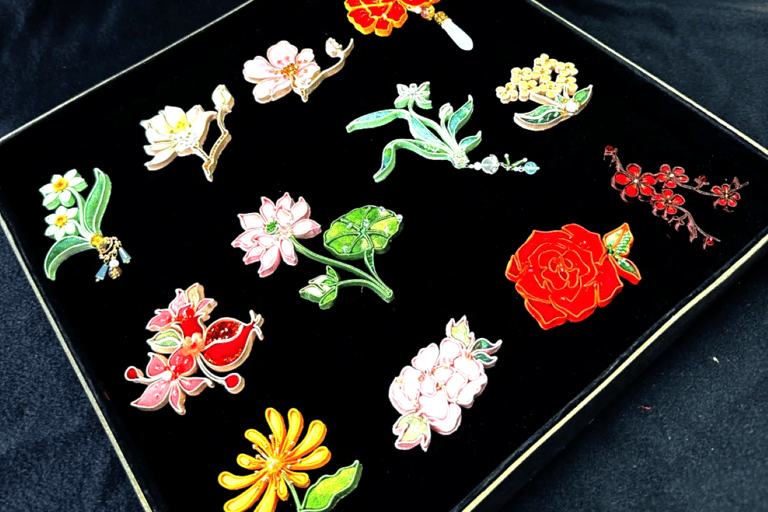 Guangzhou: Cold Enamel Brooch DIY Experience in Yongqingfang