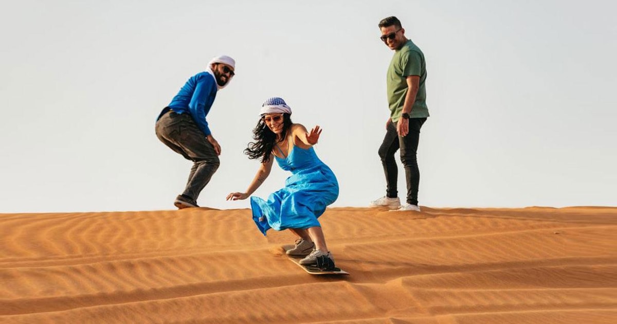 Dubai Sandboard Paseo En Camello Y Safari Por Las Dunas Rojas