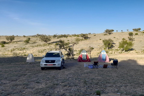 From Muscat: Jebel Akhdar Overnight Camping with Meals