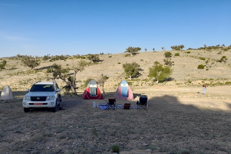 From Muscat: Jebel Akhdar Overnight Camping with Meals