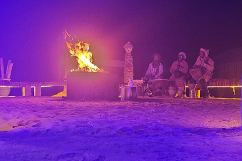 From Marrakech: 2-Day Zagora Desert Tour Camel & Luxury Camp Shared Tour With Luxury Camp