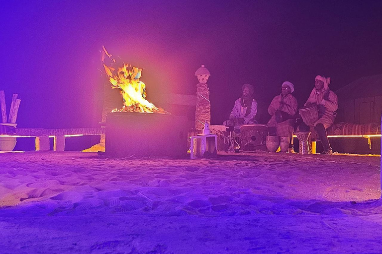 From Marrakech: 2-Day Zagora Desert Tour Camel & Luxury Camp Shared Tour With Luxury Camp