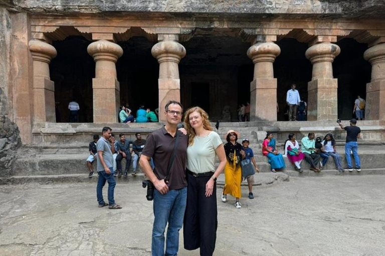 Tour panoramico di Mumbai con visita alle grotte dell&#039;isola di Elephanta