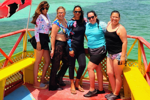 Tour por el arrecife de Buccoo y Nylon Pool con el capitán PhillipsTour en barco por Buccoo Reef con el capitán Phillips