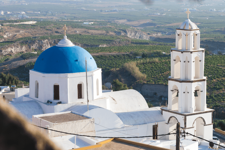 Santorini's Traditional Villages & Akrotiri Excavations