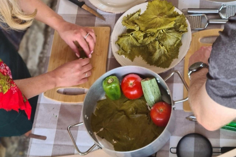 Rhodes: 1952 Farmhouse Cooking & Lunch with Unlimited Wine Rhodes: Cooking Class & Lunch at a traditional Farmhouse