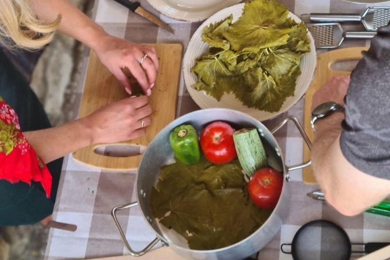 Rhodes: 1952 Farmhouse Cooking & Lunch with Unlimited Wine Rhodes: Cooking Class & Lunch at a traditional Farmhouse