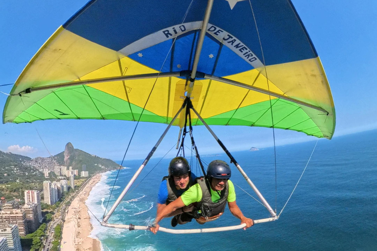 Hang gliding flight in Rio de Janeiro