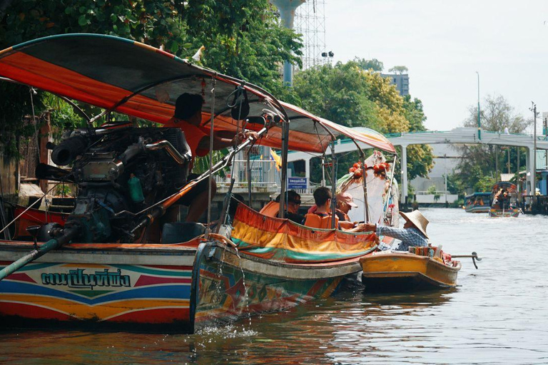 2 Horas de Tour Privado en Barco por los Canales de Bangkok en Barco de Cola Larga