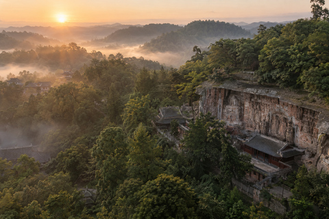 Chongqing: Dazu Rock Carvings Tickets & Digital Cinema Baodingshan + Digital Cinema & Transport