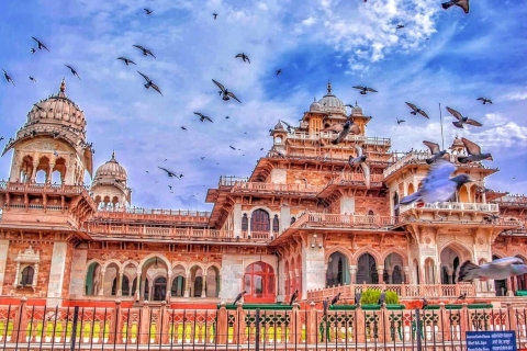Vanuit Delhi: Jaipur-dagtour met snelle trein of met privéautoTour met privéauto met chauffeur, gids en toegangskaarten