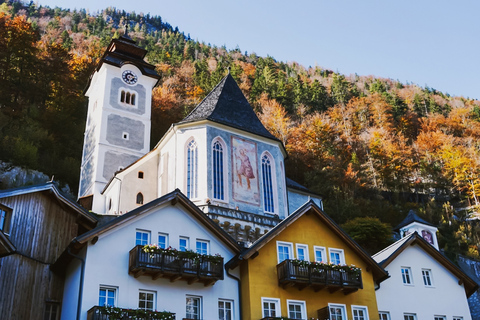 Vienna: escursione di un giorno ad Hallstatt e alle vette alpine con ascensore SkywalkEscursione di un giorno con servizio di prelievo in hotel selezionati