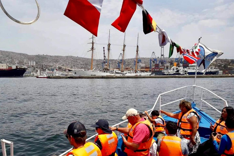 Valparaiso, Viña del Mar, vignoble, lions de mer et tour en bateau