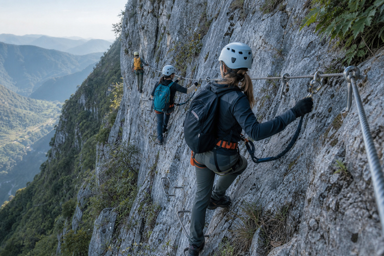 Zhangjiajie: Qixing Mountain Tickets & Adventure Options Cliff Hammock Via Ferrata Route