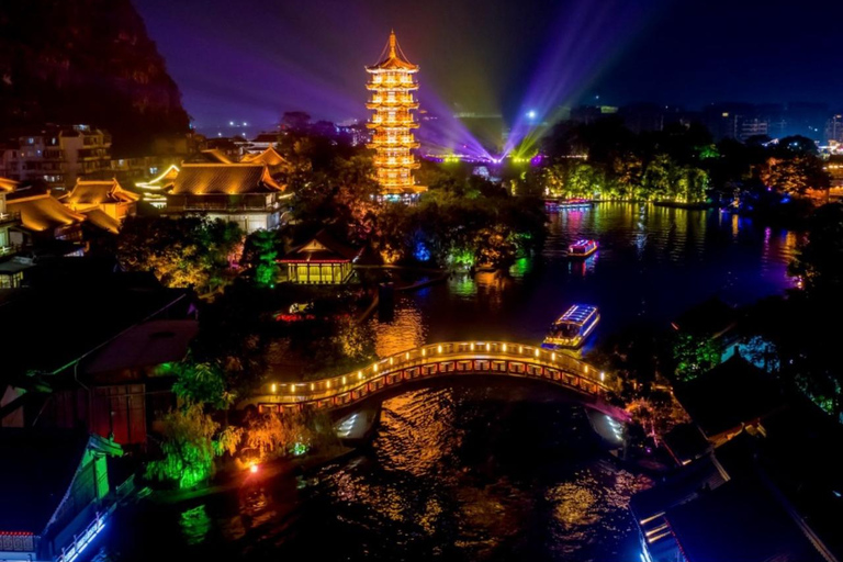 Guilin: Two Rivers and Four Lakes Day or Night Cruise Two Rivers and Four Lakes Night Cruise