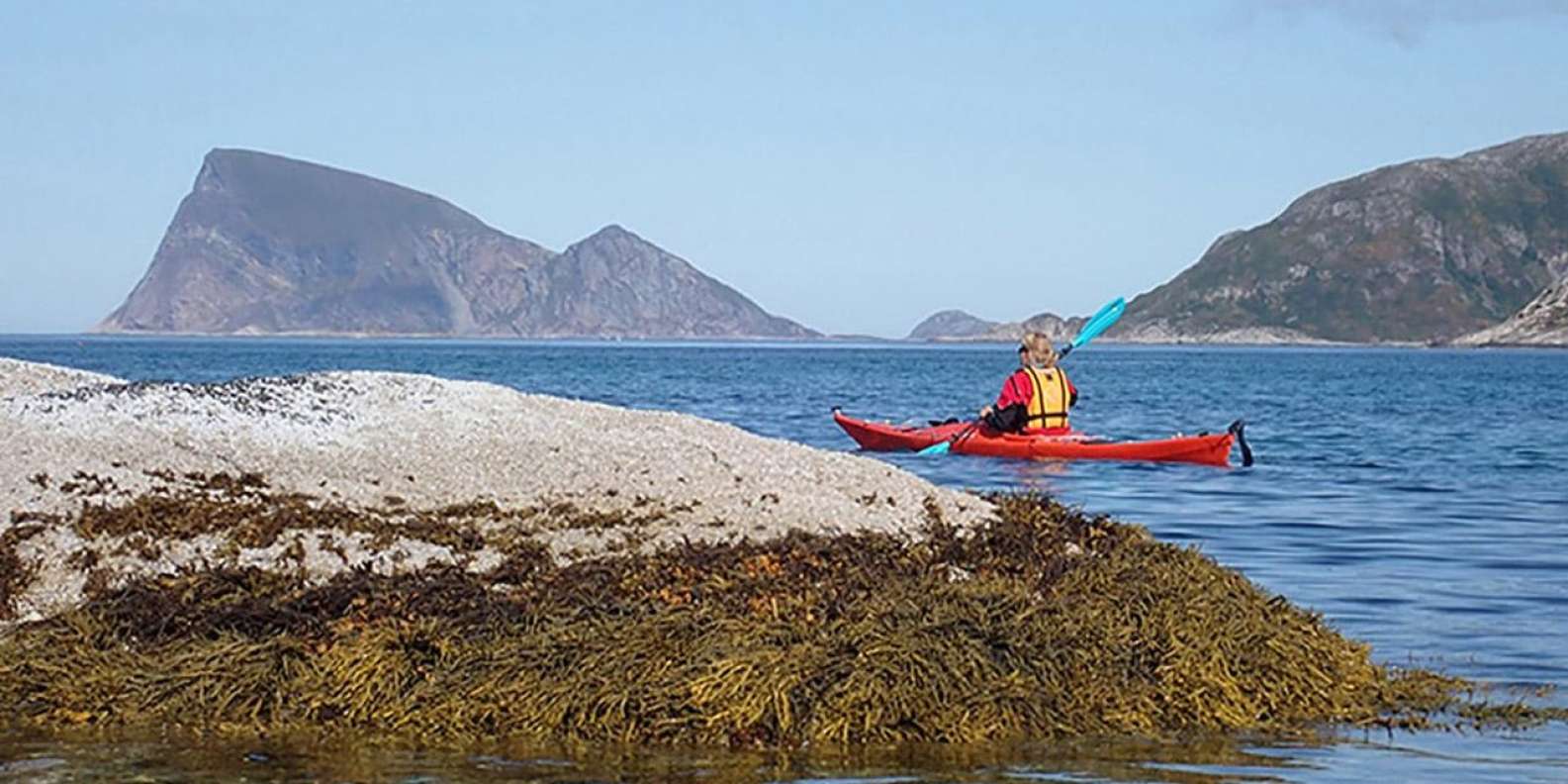 From Tromsø: Sea Kayaking Tour at Sommarøy with Transfer