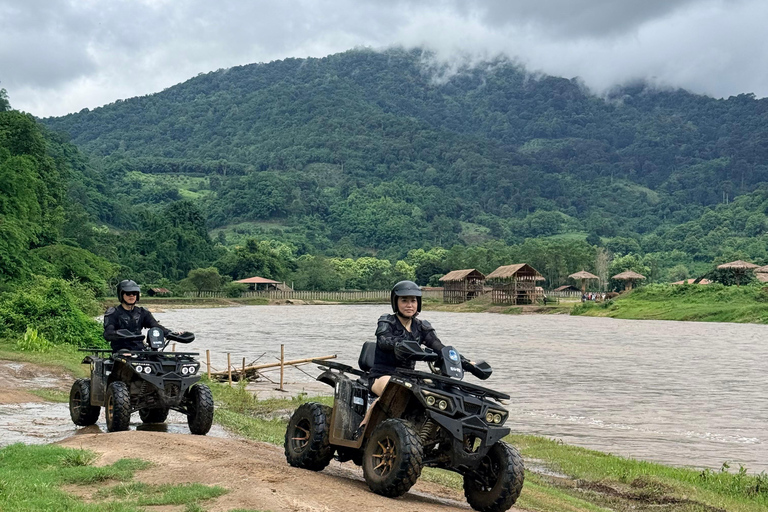 Chiang Mai Adventure: Rafting, ATV & Elephants Experience. Bamboo rafting (4km.) & 1 hrs. ATV.