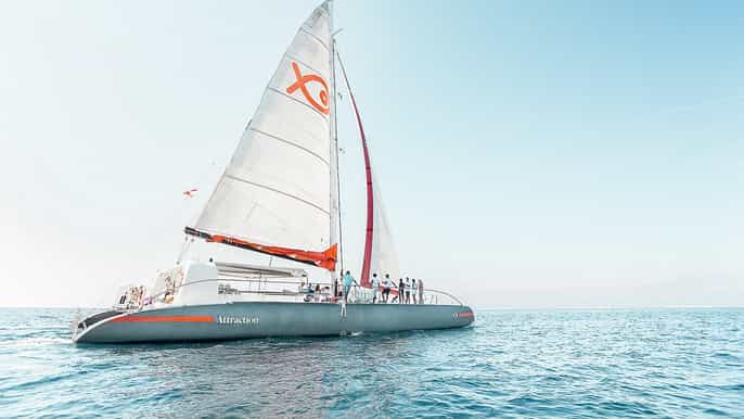 Palma de Mallorca: Half-Day Catamaran Tour with Buffet Meal