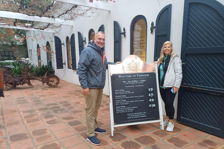 tour di mezza giornata dei vini di Stellenbosh e Paarl