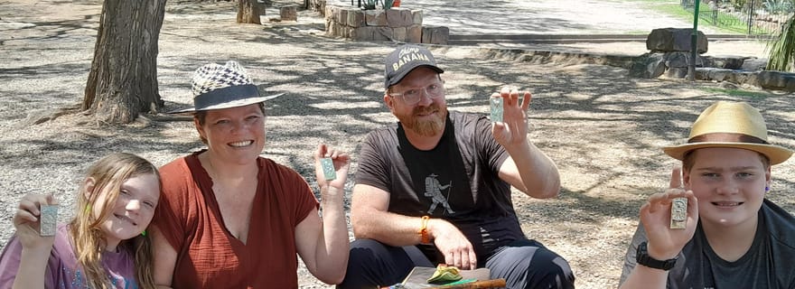 Ville de Salta : atelier d'artisanat d'alpaga et de cuir en plein air !