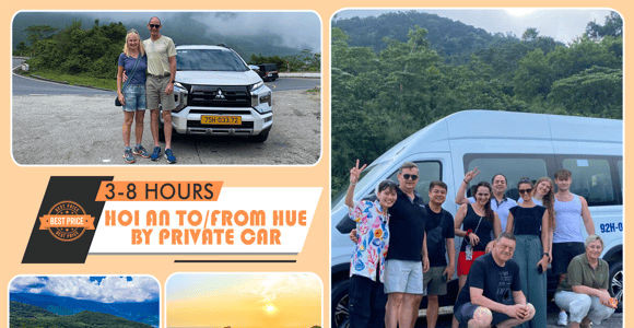 Hoi An to Hue Private Car Hai Van Pass &MutiSightseeing Stop