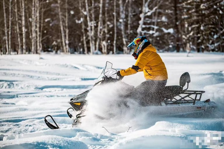 Sapporo: Snow Park, Snowmobile, and BBQ Experience D.Snowmobile package(90 minutes)