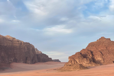 Wadi Rum:Half a Day Tour Jeep Safari Camel Rid Sandboarding Sunset Tour : Jeep _Caml Tour _Sandboarding