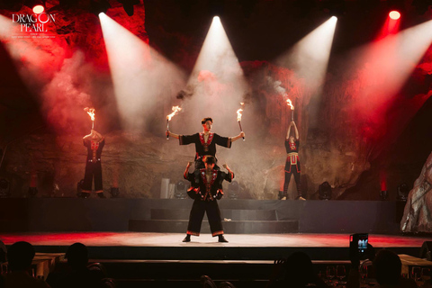 From Hanoi: Ha Long Bay Cruise, Cave Tour, and Dinner Show
