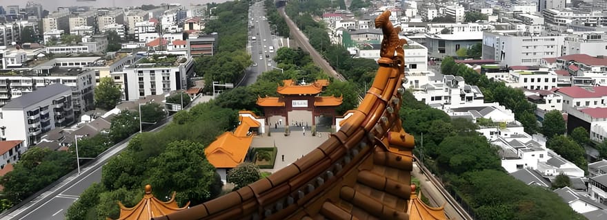 Wuhan : visite guidée de la tour de la grue jaune, du pont et du temple