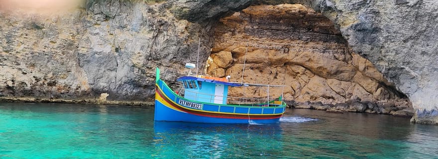 Malte : Comino, Blue Lagoon, Crystal Lagoon et visite des grottes