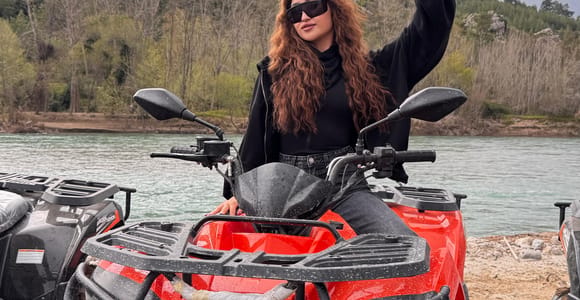 Side/Belek: ATV & Zipline Combo w/ Riverside Swimming Break